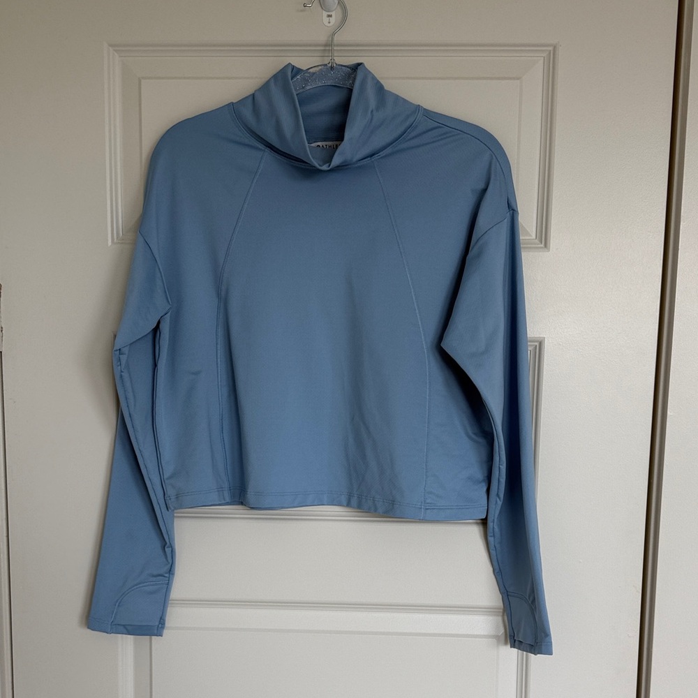Athleta Light Blue Long Sleeve Pullover